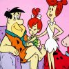 The Flintstones Cartoon Characters paint by numbers
