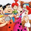 The Flintstones Happy Family paint by numbers