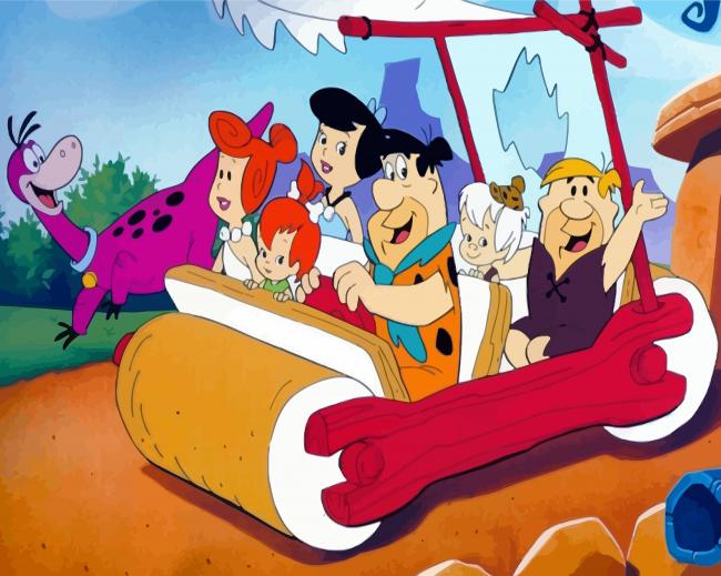 The Flintstones American Characters paint by numbers