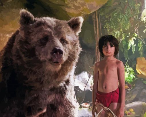 The Jungle Book Disney Characters paint by numbers