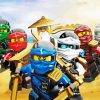 The Lego Ninjago Movie paint by numbers