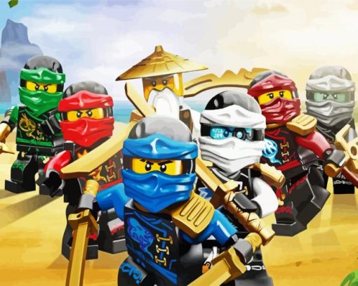 The Lego Ninjago Movie paint by numbers