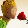 The Little Prince Smelling Flower paint by numbers