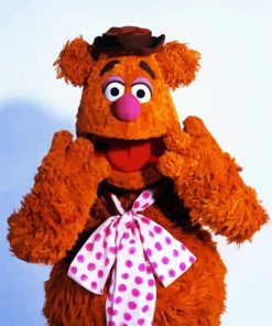 Fozzie Bear Character paint by numbers