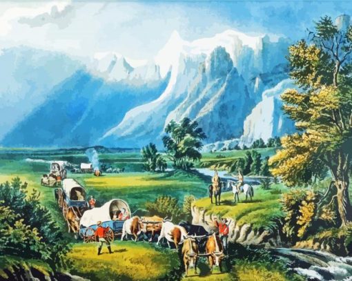 The Rocky Mountains paint by numbers