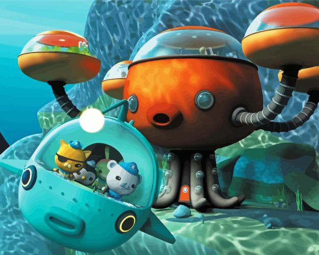 The Octonauts Animation paint by numbers
