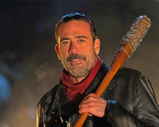 Negan With Lucille paint by numbers