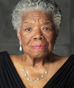 Aesthetic Maya Angelou Writer paint by numbers