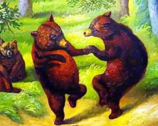 The Bears Dancing paint by numbers