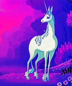 The Last Unicorn Animated Movie paint by numbers