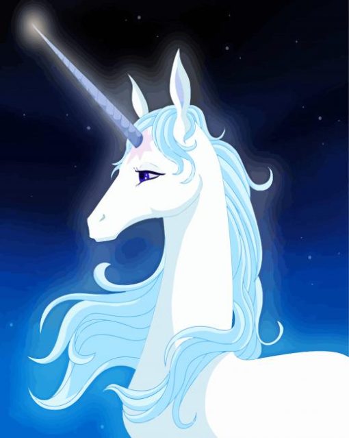 The Last Unicorn Character paint by numbers