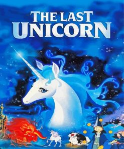 The Last Unicorn Poster paint by numbers