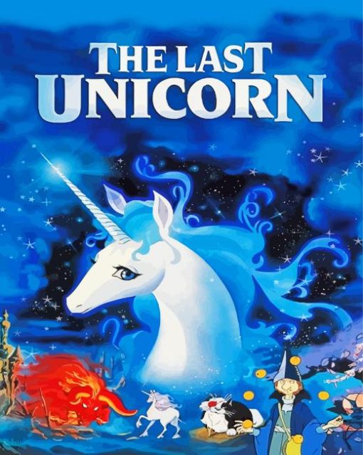 The Last Unicorn Poster paint by numbers