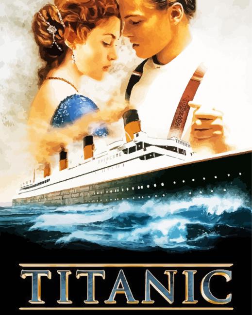 Titanic Movie Poster paint by numbers