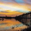 U Bein Bridge At Sunset paint by numbers