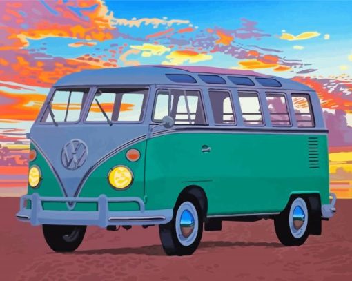 Volkswagen Camper Van paint by numbers