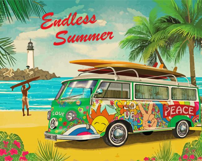 Volkswagen Endless Summer paint by numbers