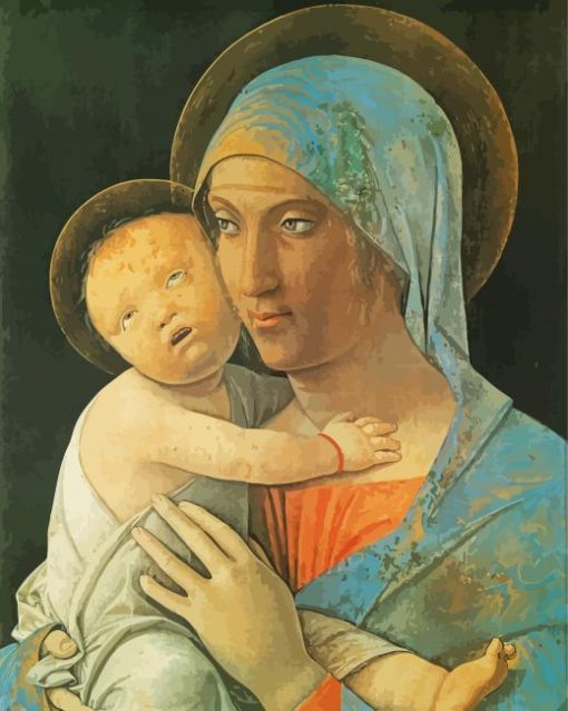 Madonna And Child paint by numbers