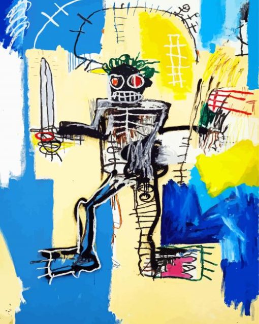 Warrior By Jean Michel Basquiat paint by numbers