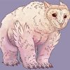 White Polar Owlbear paint by numbers