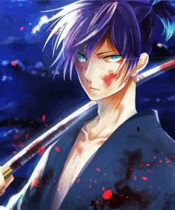 Yato Anime Character paint by numbers