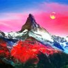 Beautiful Matterhorn Mountains paint by numbers