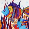 Aesthetic Fish Art paint by numbers