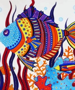 Aesthetic Fish Art paint by numbers