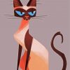 Aesthetic Siamese Cat paint by numbers