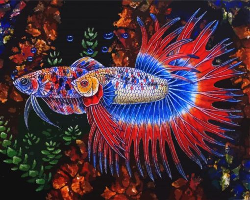 Aesthetics Betta Fishes paint by numbers