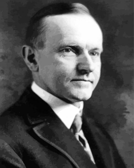 Calvin Coolidge paint by numbers