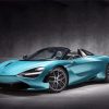 Luxury Blue Mclaren Car paint by numbers