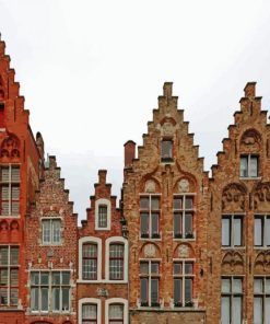 Old Buildings In Bruges paint by numbers