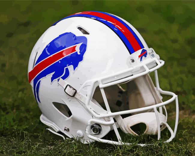 Buffalo Bills Helmet paint by numbers