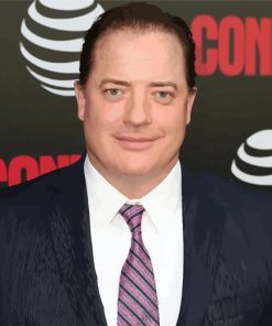 Classy Brendan Fraser paint by numbers