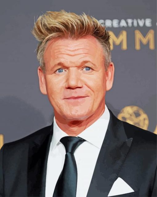 Classy Gordon Ramsay paint by numbers