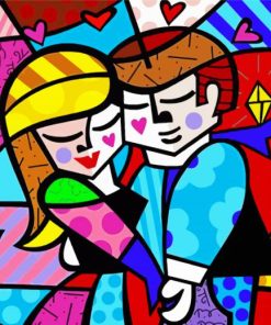 Happy Couple In Love Art paint by numbers