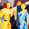 Cubism Ladies Art paint by numbers