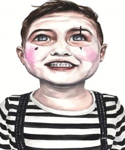 Cute Mime Boy paint by numbers