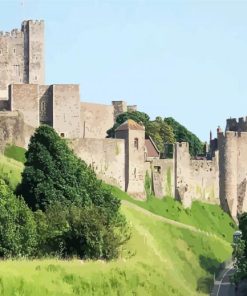 Aesthetic Dover Castle paint by numbers