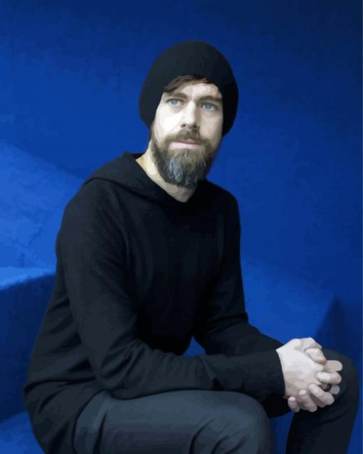 Jack Dorsey Wearing Hat paint by numbers