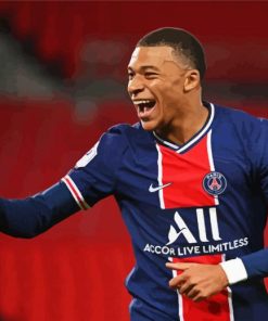 Kylian Mbappé French Footballer paint by numbers