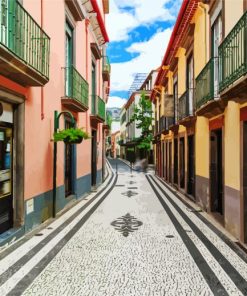 Funchal Streets paint by numbers