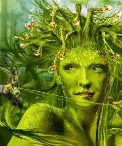 Green Nymph paint by numbers