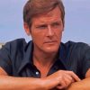 Handsome Roger Moore paint by numbers