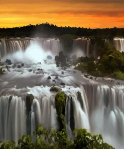 Iguazú National Park At Sunset paint by numbers