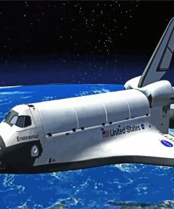 The Space Shuttle paint by numbers