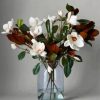 Magnolia In Glass Vase paint by numbers