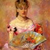 Lady With A Fan paint by numbers