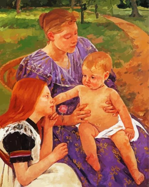 The Family By Mary Cassatt paint by numbers